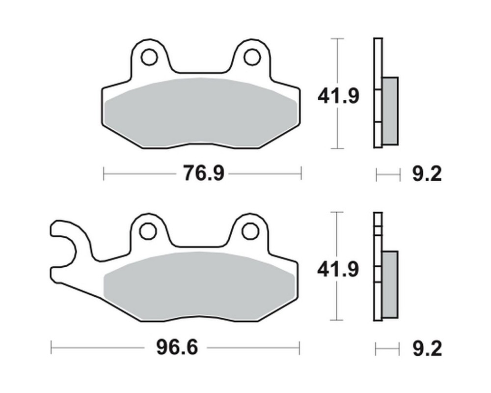 Bremsbelge / Bremskltze LUCAS Typ-MCB689EC