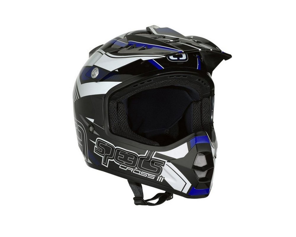 Helm Speeds Cross III schwarz/blau/wei