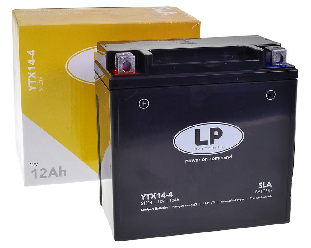 Batterie 12V 12Ah LANDPORT LTX14-4 SLA Vespa, Piaggio Gilera Maxiscooter, Buell, BMW, Aprilia Motorrad