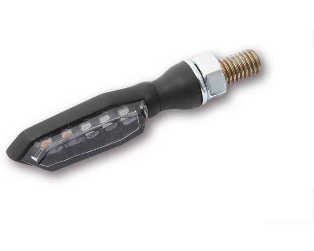 Rcklicht/Blinker LED Highsider SONIC-X1, schwarz, getntes Glas, Paar, hinten