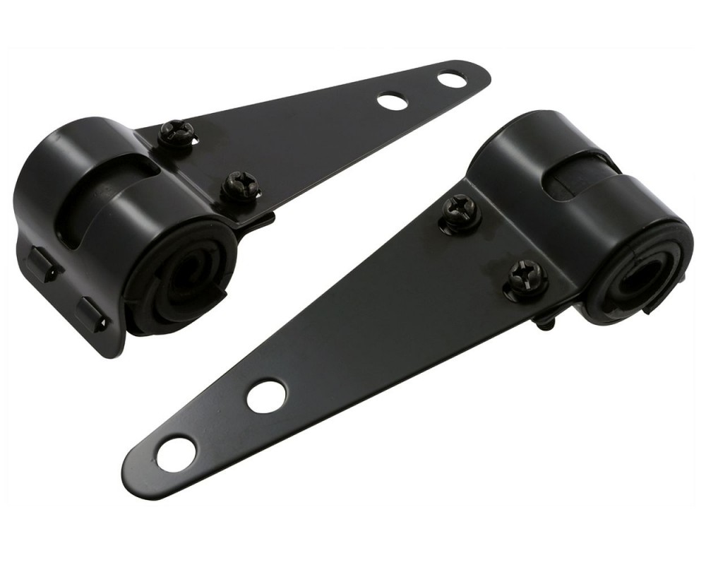 Lampenhalter Gabel universal schwarz, 30-38 mm, Paar, Motorrad