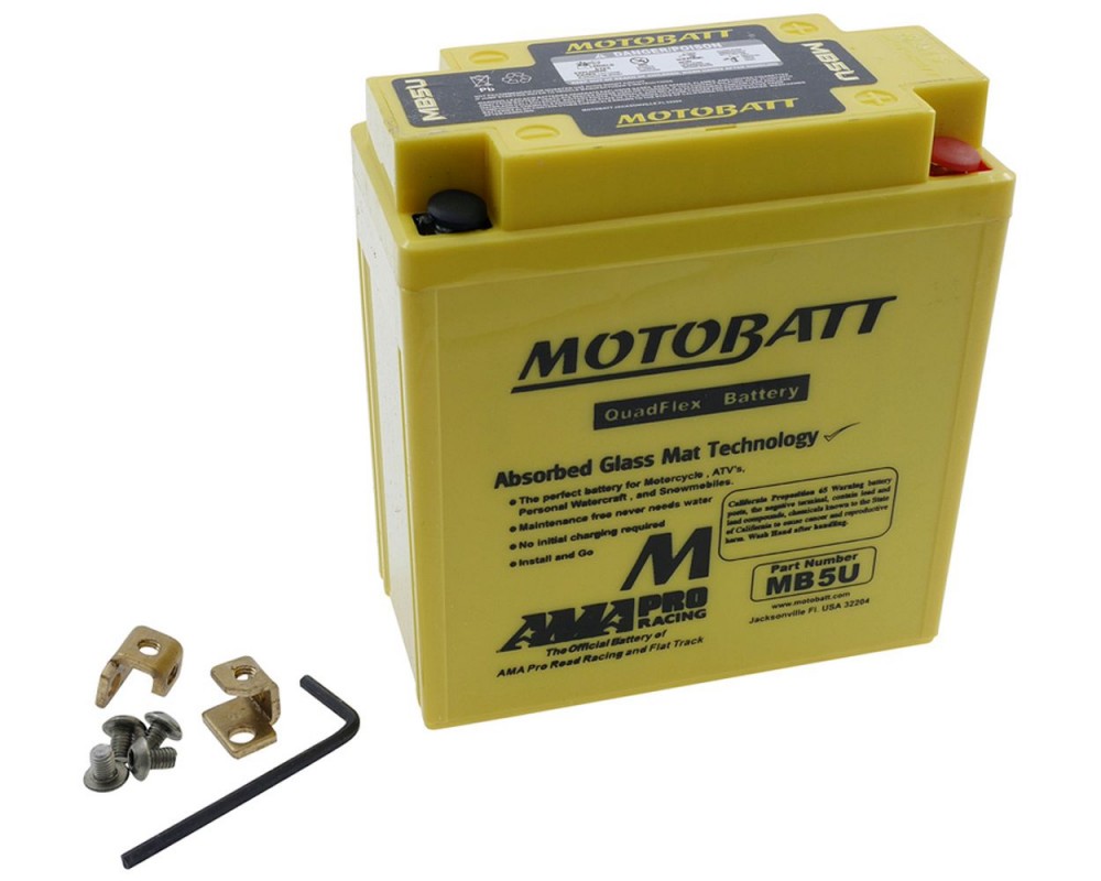 Batterie 12V 7Ah MOTOBATT MB5U 4-polig
