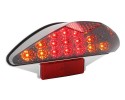 R�cklicht m. Blinker Black-Line LED Nitro, Aerox, CPI