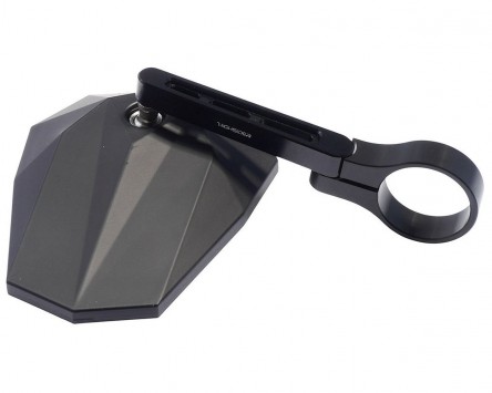 Lenkerendenspiegel HIGHSIDER Stealth-X5 kurz schwarz rechts oder links, mit  ABE Roller, Motorrad, Schaltmoped, Quad, Vespa