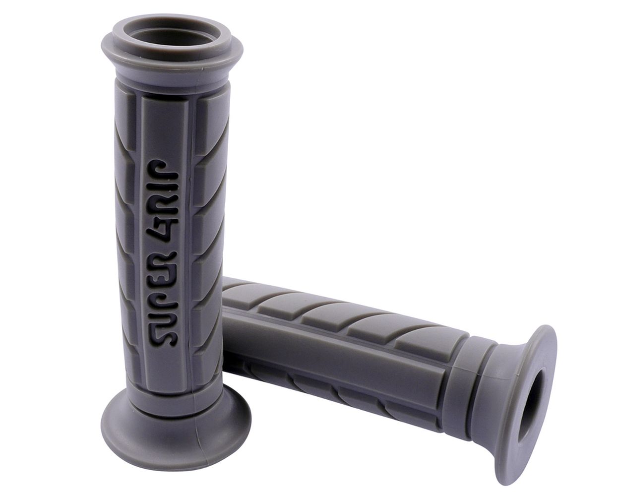 Handlebar Grips Super Grip Grey Side Open Scooter, Moped Etc eBay