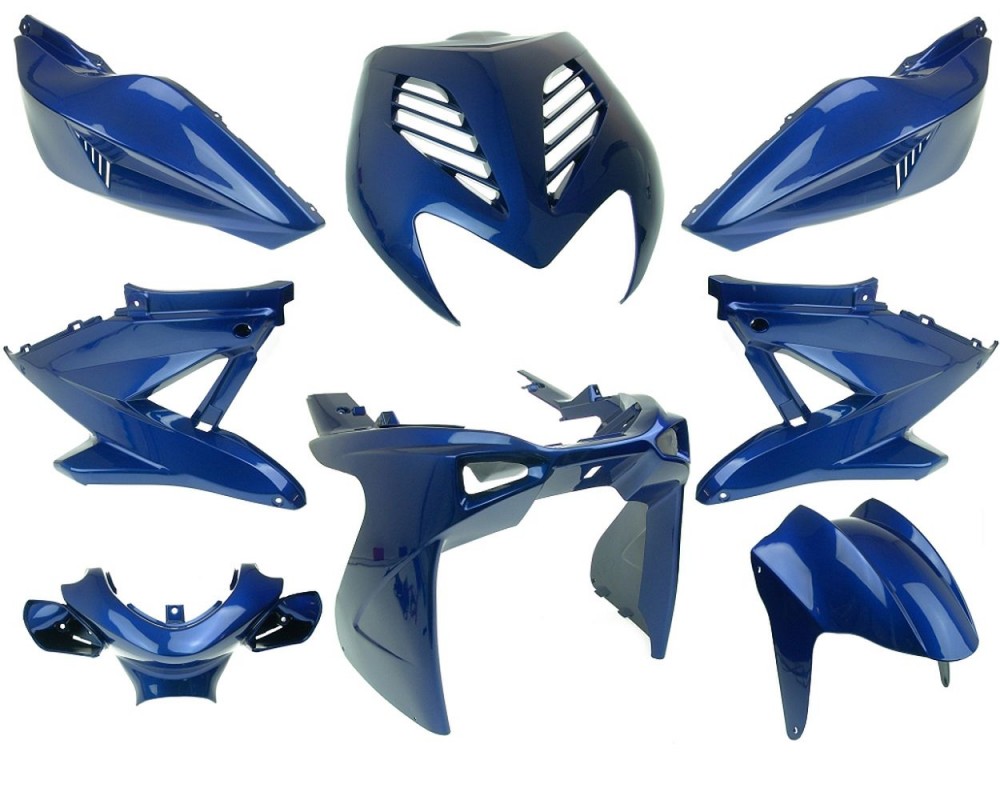 Verkleidungskit glnzend blau 8-teilig Yamaha Aerox, MBK Nitro 50 100 bis Baujahr 2013 Set Satz