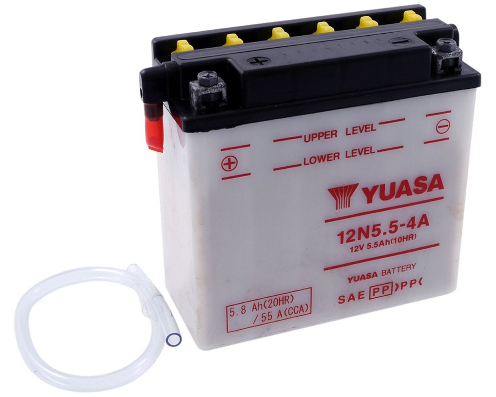 Batterie 12V 5,5Ah YUASA 12N5.54A, ohne Batteries�ure