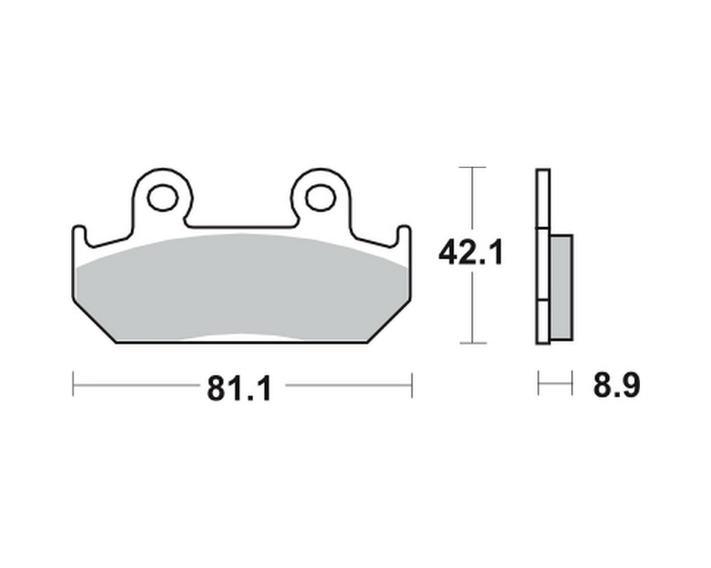 Bremsbelge / Bremskltze LUCAS Typ-MCB562