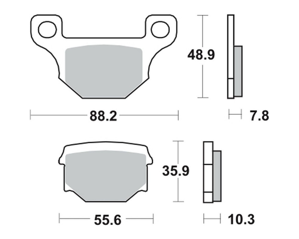 Bremsbelge / Bremskltze LUCAS Typ-MCB765