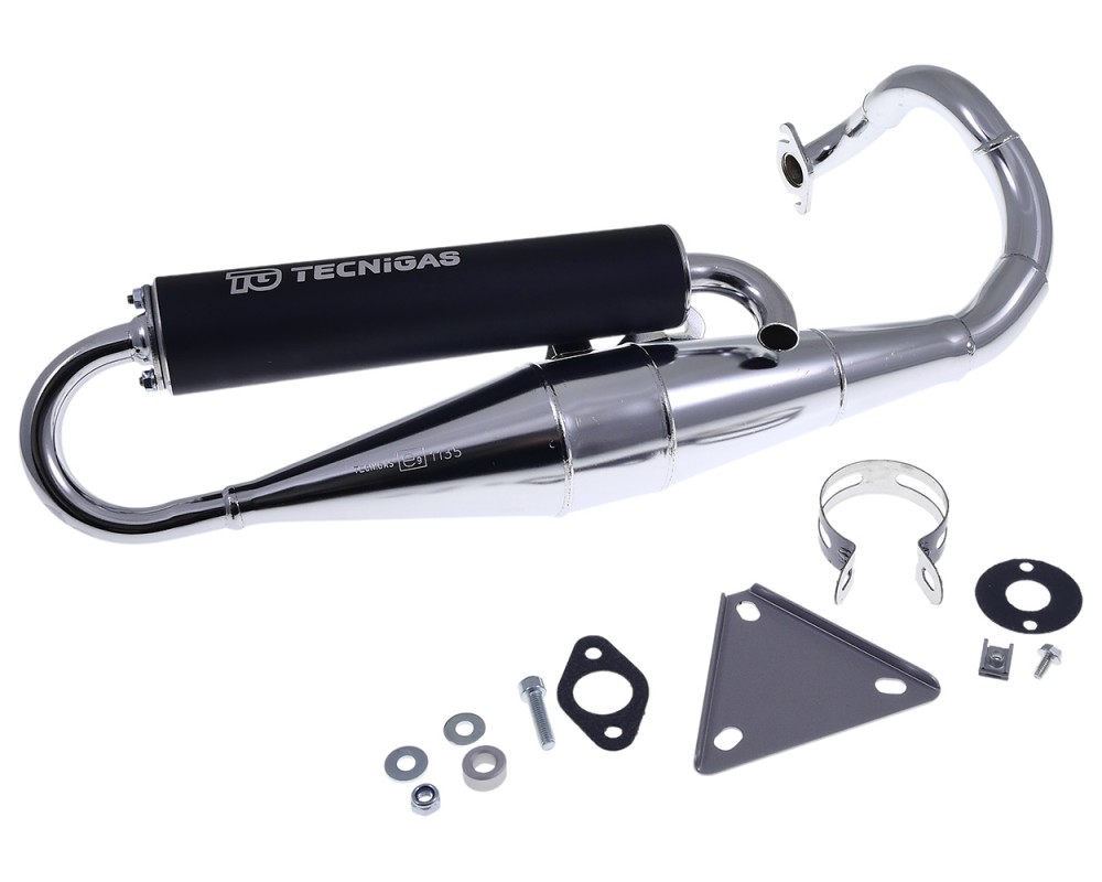 Auspuff TECNIGAS Next-R Chrom f�r Peugeot stehend