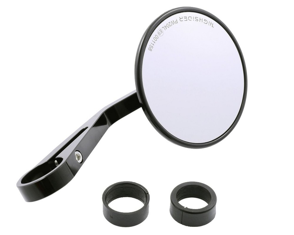 Spiegel MONTANA Evo schwarz mit Adapter kompatibel f�r Vespa ET, LX, LXV, S, GTS