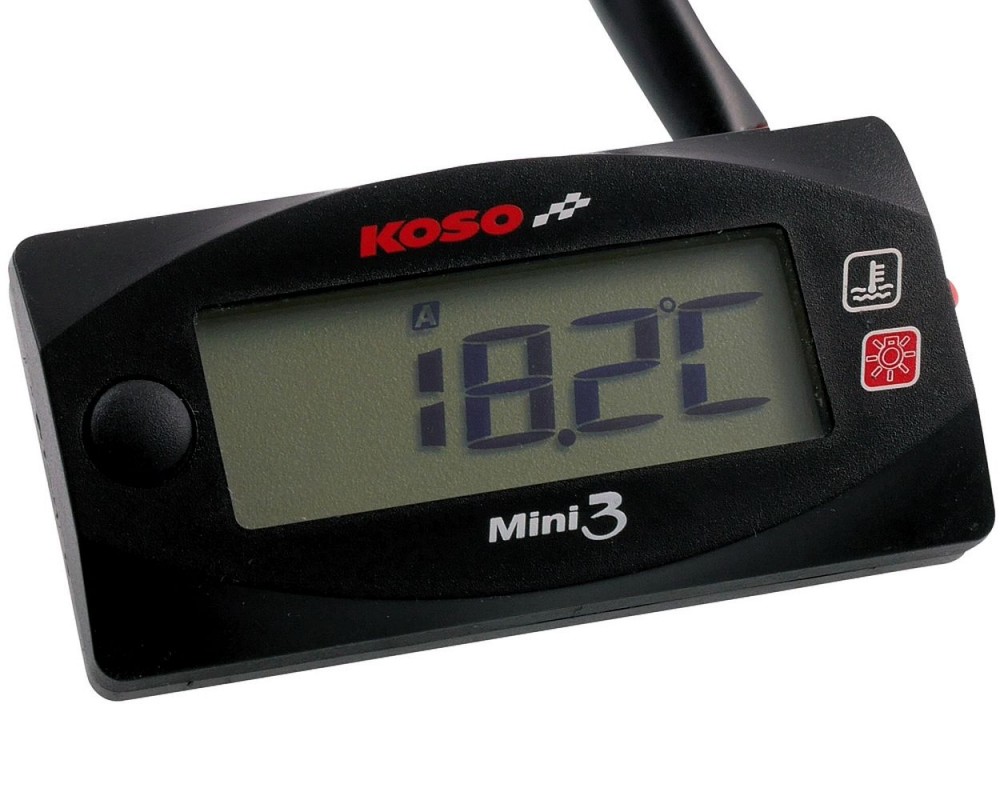 Temperaturanzeige KOSO Mini 3 Digital 0-120 Grad universal