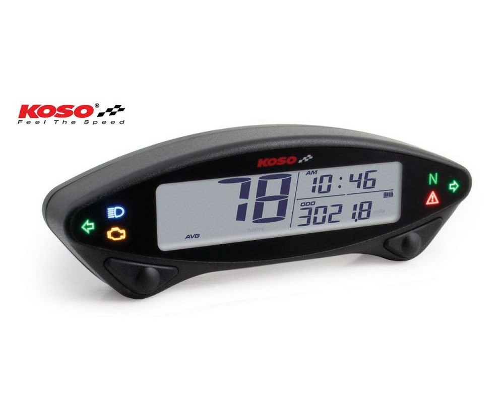 Tachometer KOSO DB EX-02 Digital mit ABE 12V 360km/h