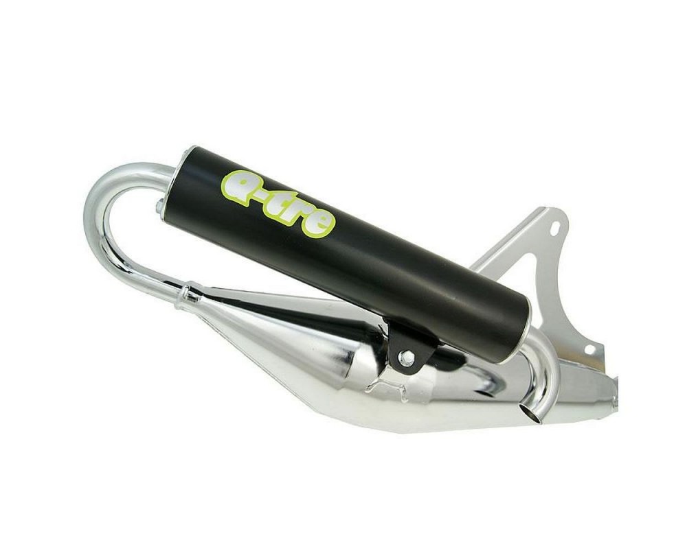 Auspuff TECNIGAS Q-Tre Chrom f�r Minarelli stehend 50