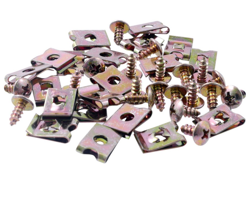 Blechmutter Satz mit kreuzschlitz Schrauben M 4x10 20St�ck