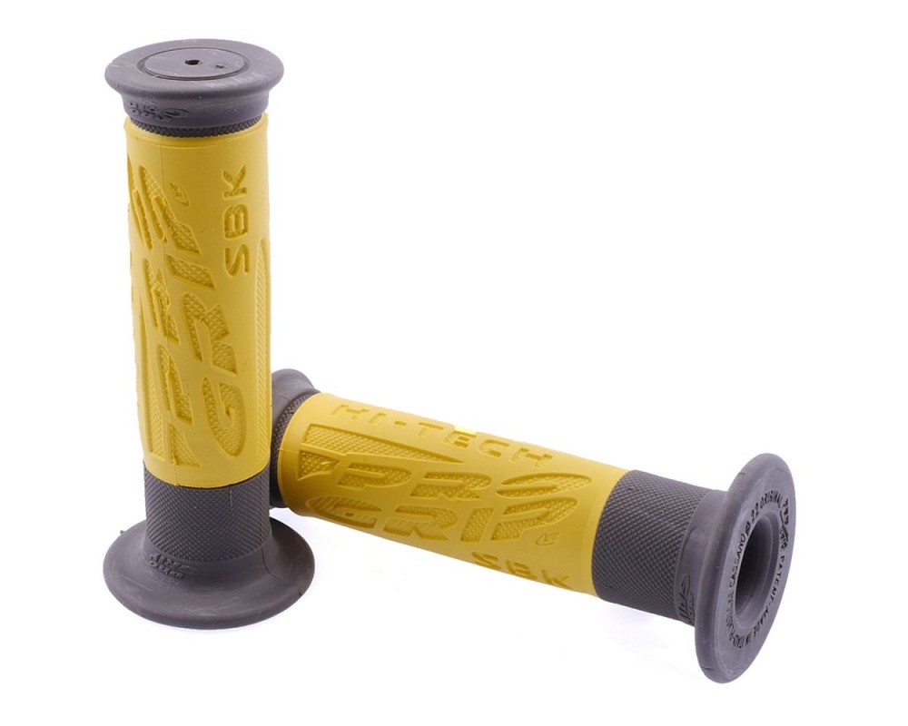 Lenkergriffe ProGrip 716 Enduro schwarz gelb kompatibel f�r Roller, Moped, Motorrad, Mofa, Vespa, Lambretta
