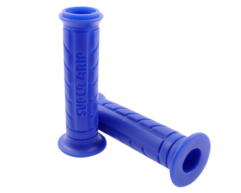 Lenkergriffe Super Grip Blau seitlich offen Roller,Moped usw