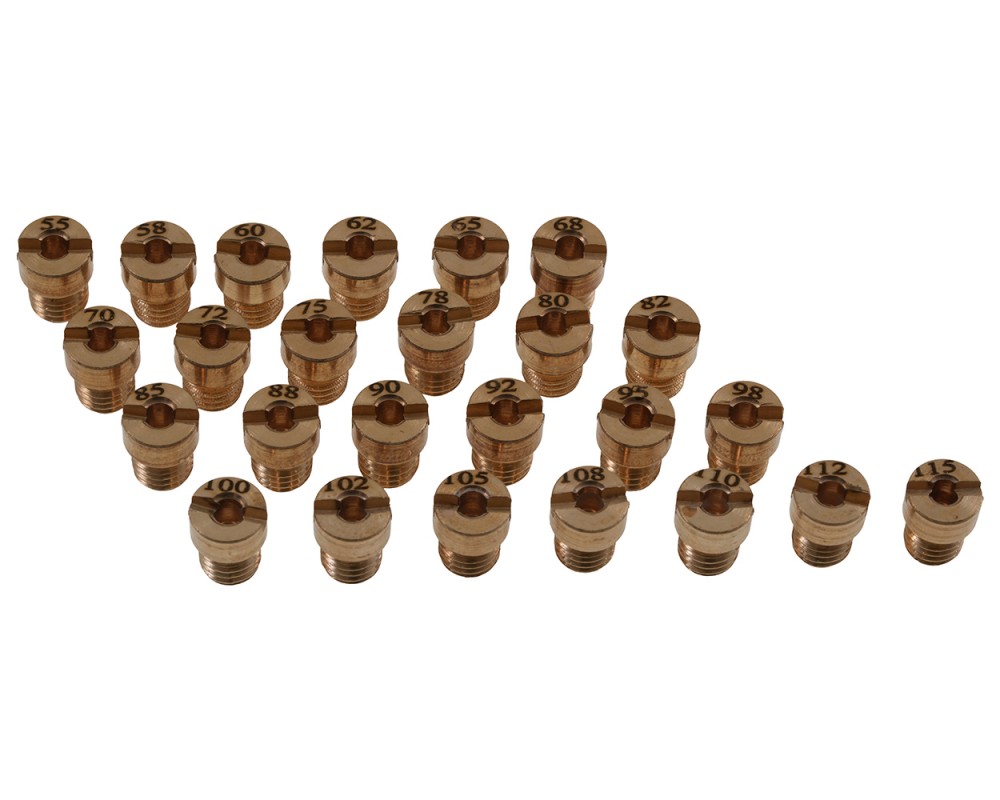 D�senset (25Stk) 2EXTREME f�r DELLORTO M5 / 5mm 55-115 kompatibel f�r Yamaha, MBK, Aprilia, Piaggio PHBG SHA