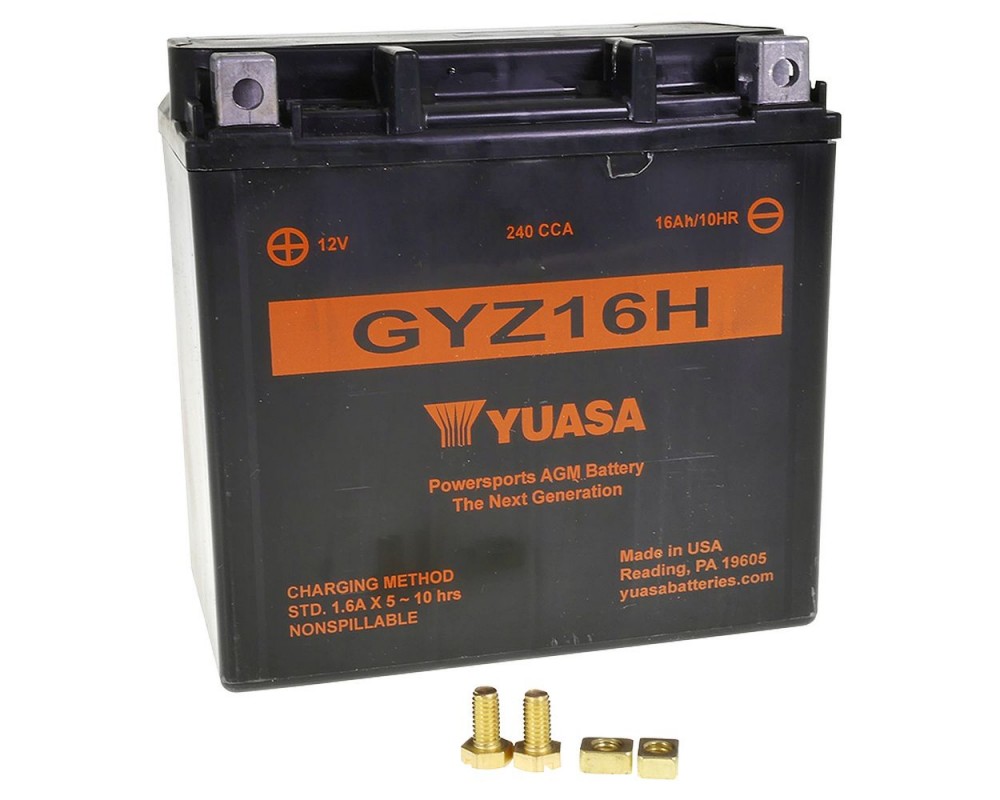 Batterie 12V 16Ah YUASA GYZ16H (wartungsfrei)