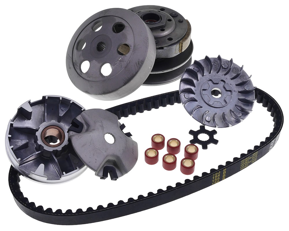 Variomatik  Kupplung 107mm  Wandler Set f�r Minarelli liegend lang Motoren 50ccm, LC, AC, Wandlerscheibe, Wandlereinheit, Set, Satz, Antrieb