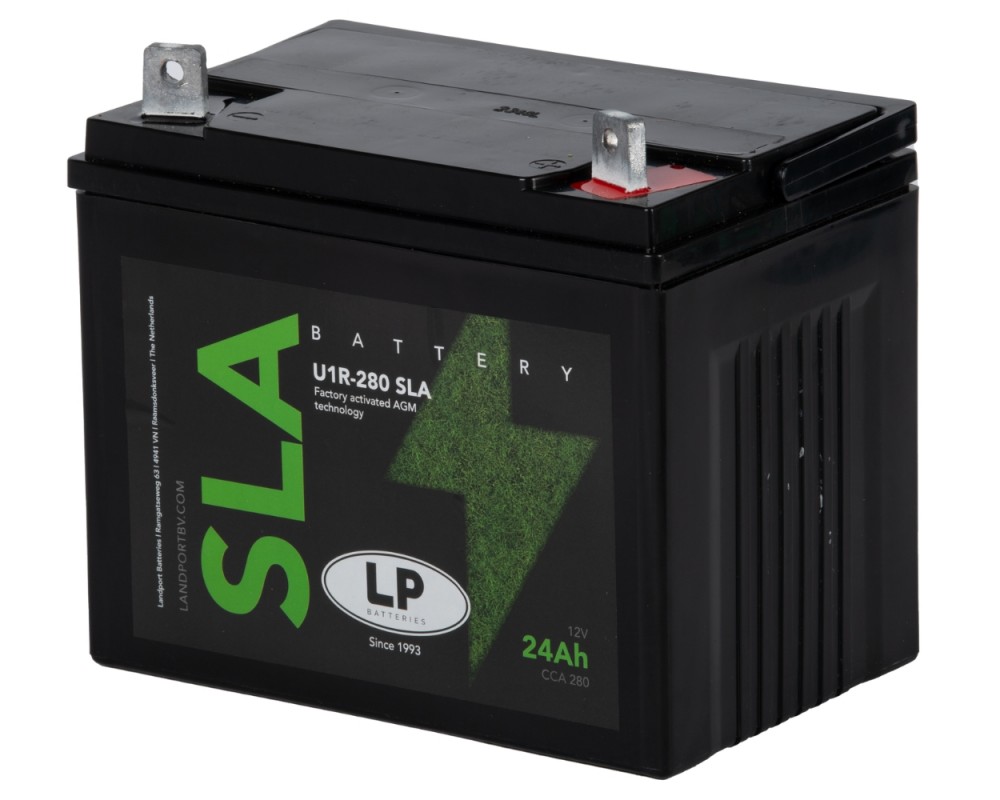 Batterie LANDPORT U1R-280 SLA 12V 24Ah kompatibel f�r Rasenm�her, Aufsitzm�her, Rasentraktor Universal
