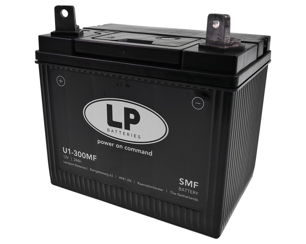 Batterie LANDPORT U1-300MF SMF 12V 24Ah 300A kompatibel f�r Traktor, Rasenm�her, Aufsitzm�her, Rasentraktor