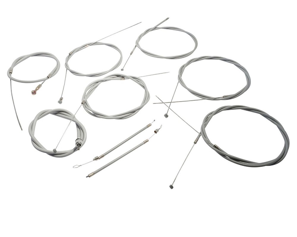 Seilzugkit mit Tachowelle komplett PTFE UNI AUTO kompatibel f�r Vespa V50, N, R, L, Primavera ET3, SR, SS 50 90 Set Satz
