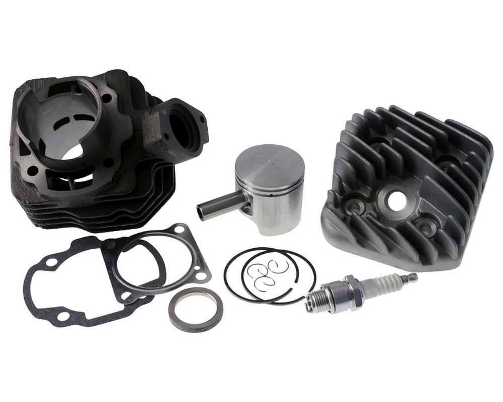Zylinderkit Set 70ccm mit Z�ndkerze Kurzgewinde BR9HS kompatibel f�r Peugeot stehend AC Roller