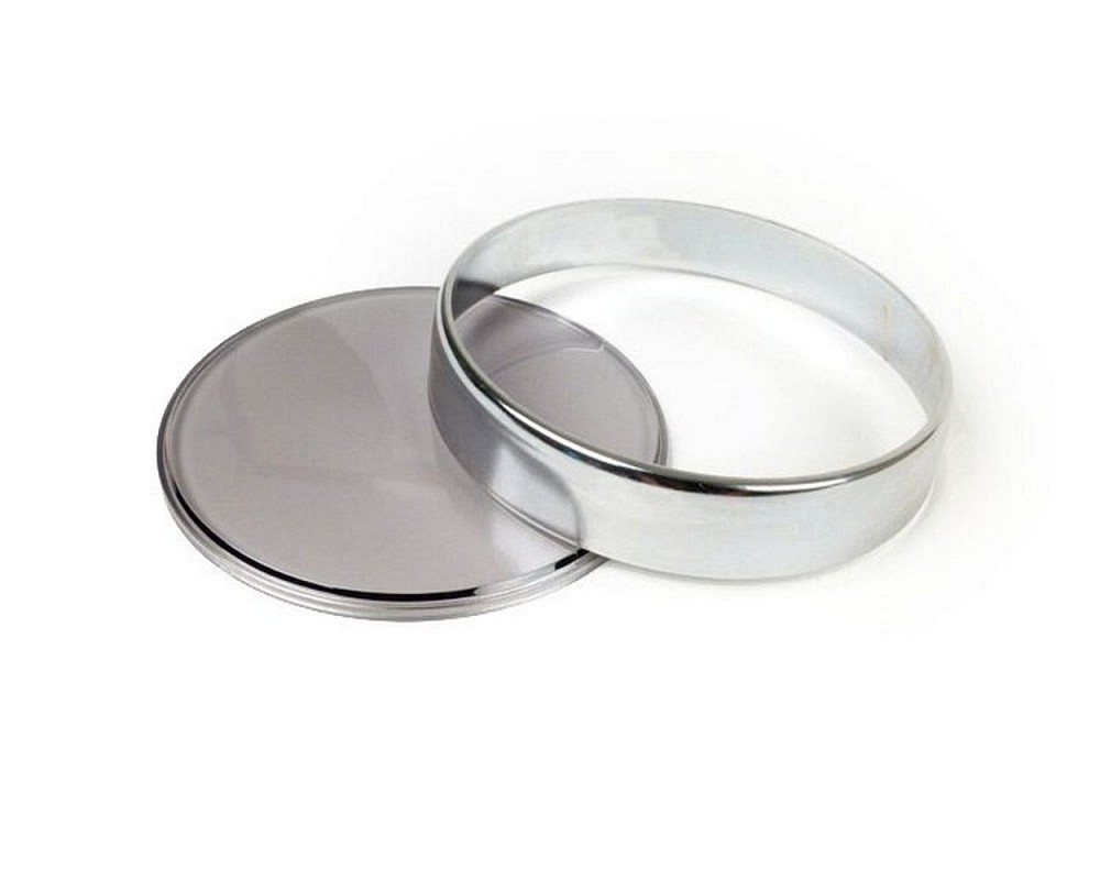 Tachoglas-Set BGM verchromt Ring, get�ntes Glas 105mm kompatibel f�r Vespa PX Lusso, PK XL1, GT 250 i.e. 60, GTV 125-300