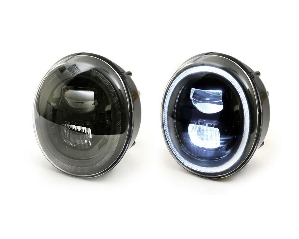 Scheinwerfer MOTO NOSTRA LED HighPower mit schwarzem Reflektor passend fr GTS i.e. Super 125, 300, GT, GTS, GTL