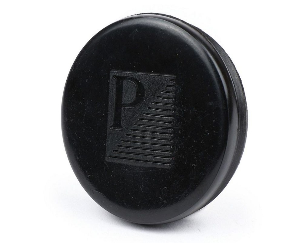 Tachoblende OEM QUALITT rund, schwarz, mit rechteckigem Logo fr Vespa V50, V90 Ersatz Roller Vespa Abdeckung