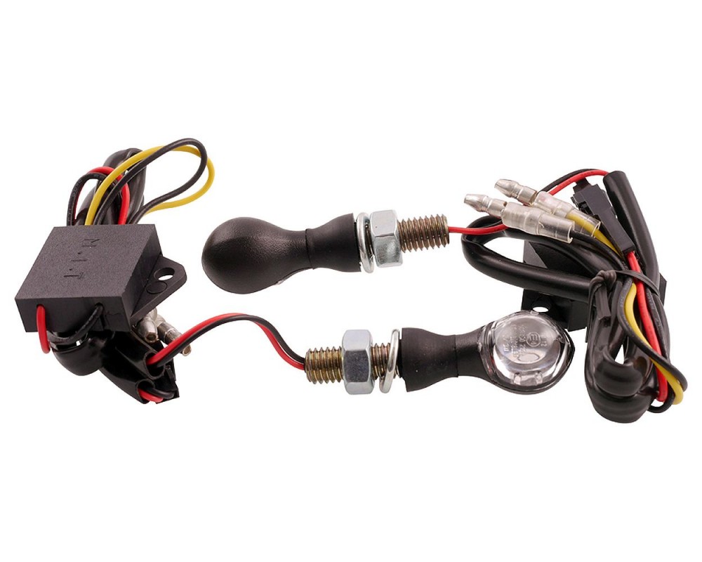 Blinker 2EXTREME LED Lauflicht Sequentiell mit Laufeffekt, schwarz  universal für Motorrad, Roller, Mofa, Moped, Quad