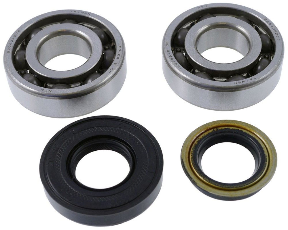 Kurbelwellenlagersatz RMS NTN C4 Metallk�fig mit Wellendichtringe kompatibel f�r Minarelli liegend / stehend Yamaha Aerox, Slider, MBK Nitro, Booster 
