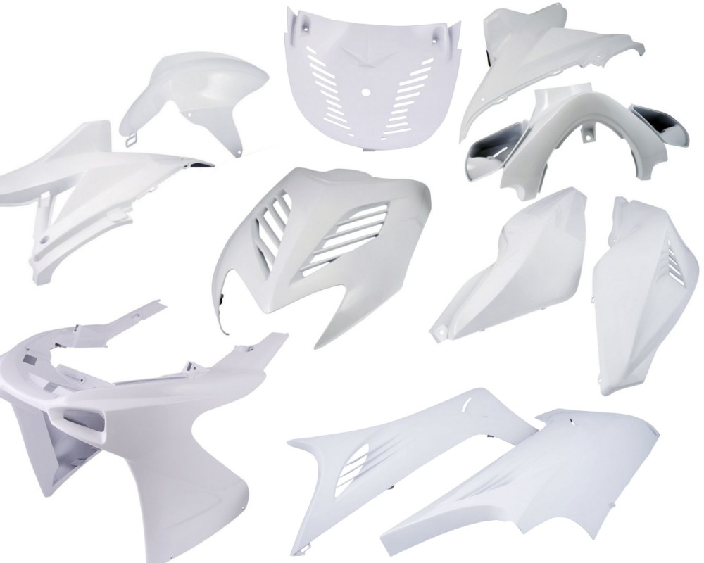 Verkleidungskit DMP 11-teilig weiss, kompatibel f�r Yamaha Aerox, MBK Nitro bis Bj. 2013 Set Kit, Satz Verkleidungsteile