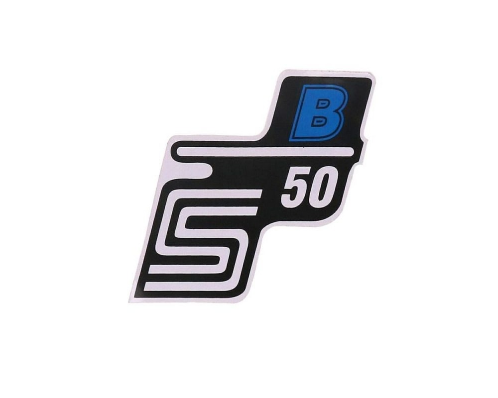 Schriftzug S50 B 2EXTREME blau fr Simson S50