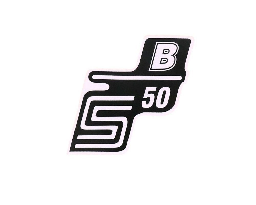 Schriftzug S50 B 2EXTREME wei fr Simson S50