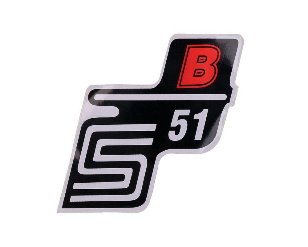 Schriftzug S51 B 2EXTREME rot fr Simson S51