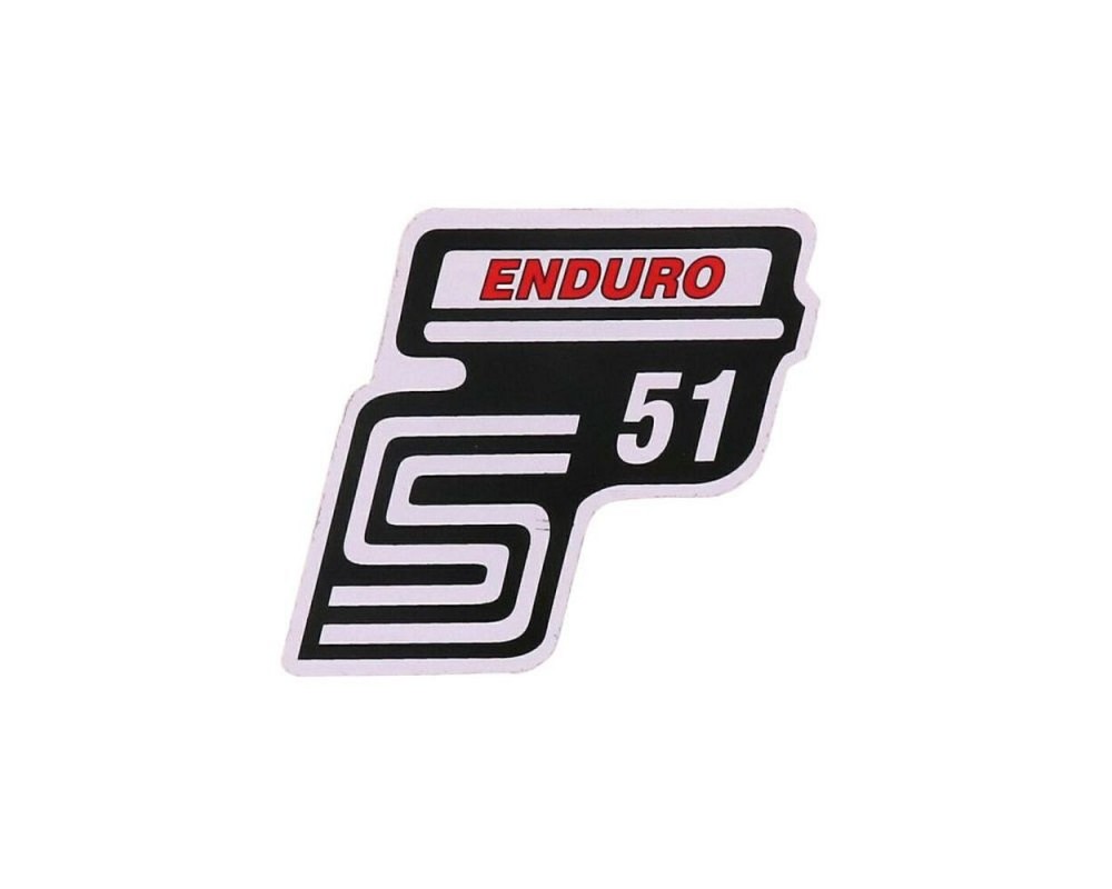 Schriftzug S51 Enduro 2EXTREME rot fr Simson S51