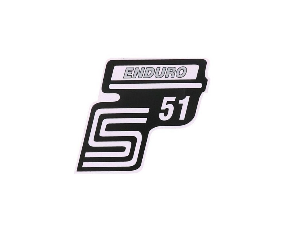 Schriftzug S51 Enduro 2EXTREME silber fr Simson S51
