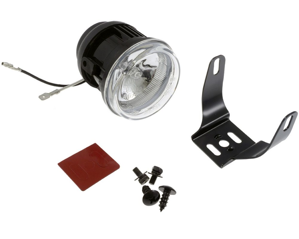 Scheinwerfer H3 Fernlicht, Motorrad, rund, schwarz, transparent, D.70 mm, H3 55W