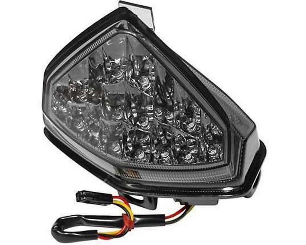 Rcklicht LED Motorrad mit getntem Glas / Chromreflektor, Honda CB 1000 R, 08-
