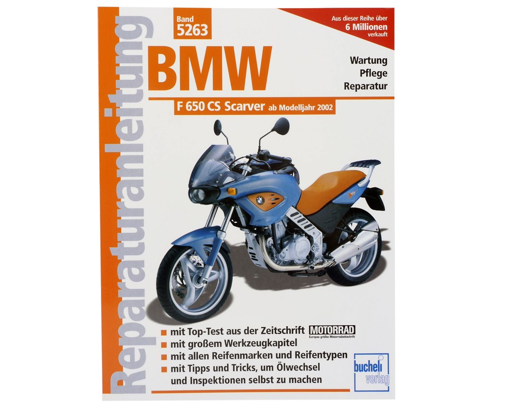 Reparaturbuch BMW F 650 CS Scarver, 02- Wartung Buch, Reparaturanleitung
