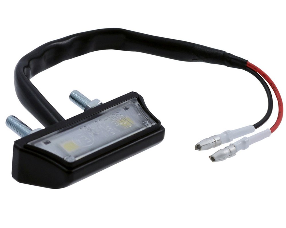 Kennzeichenbeleuchtung 12V LED weiß universal Roller, Kennzeichen Motorrad, Auto, Quad, ATV, Mofa, Moped