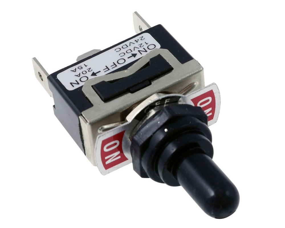 Schalter mit AN-AUS-AN Stellung (Spritzwassergeschtzt) 12V/20A bzw. 24V/15A