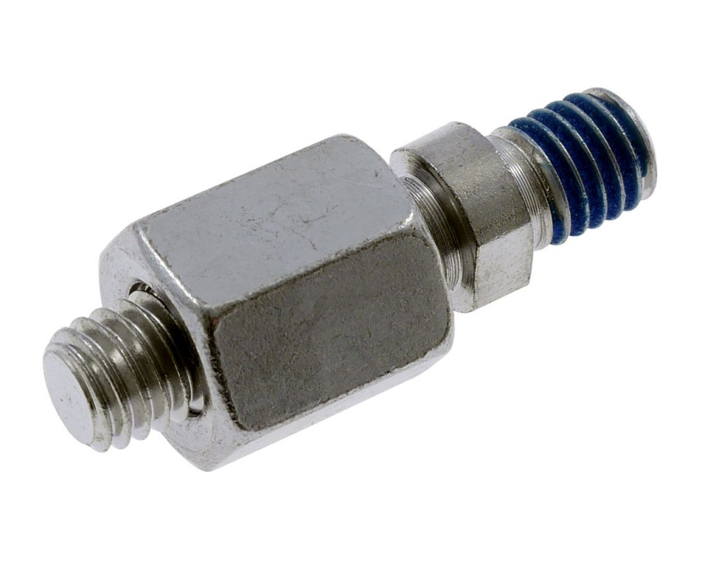 Spiegeladapter M8 x 1.25 auf M8 x1.25mm rechtsgewinde, chrom, Adapter Spiegel