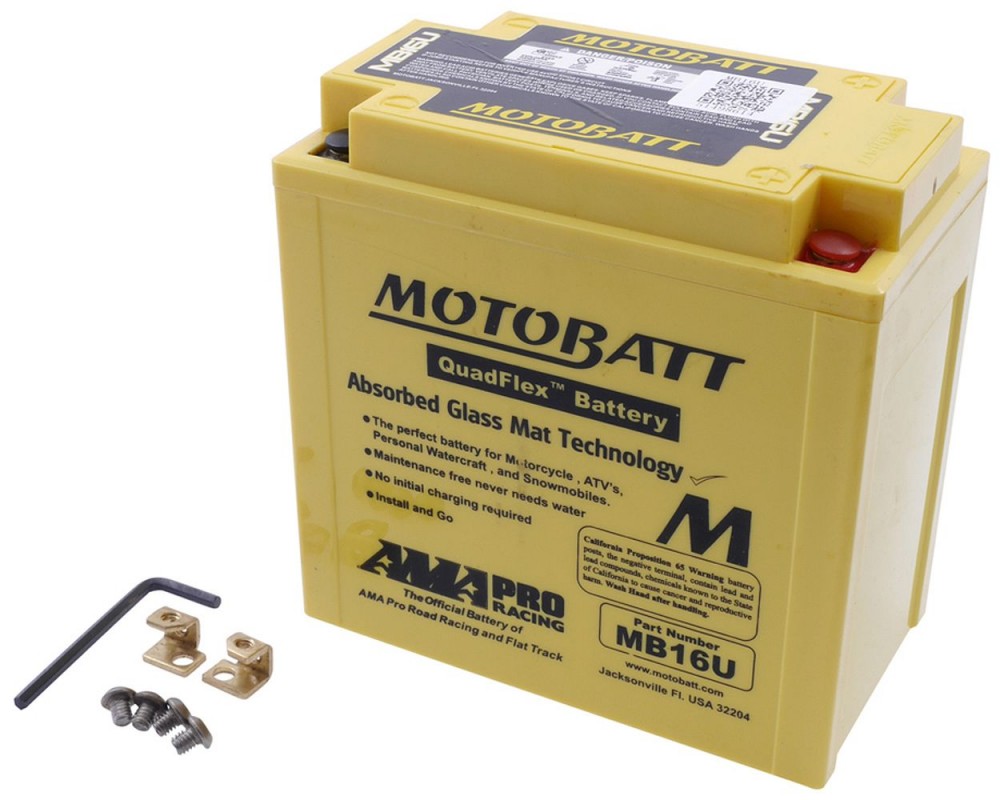 Batterie 12V 20Ah MOTOBATT MB16U, 4-polig