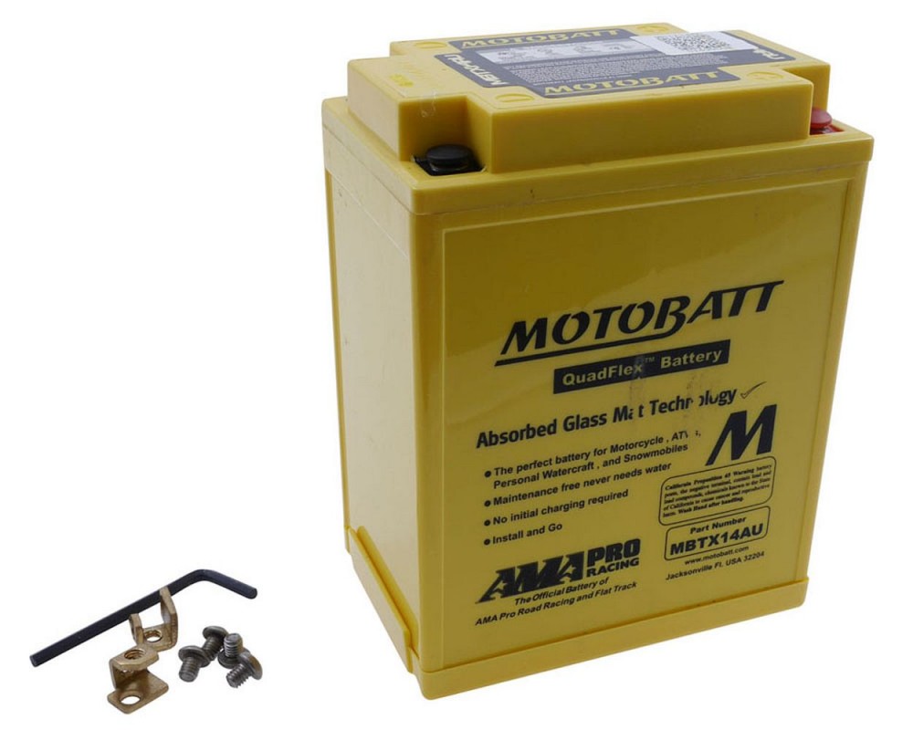 Batterie 12V 16,5Ah MOTOBATT MBTX14AU, 4-polig