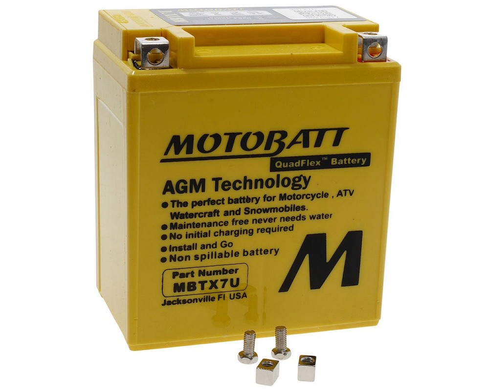Batterie 12V 8Ah MOTOBATT MBTX7U
