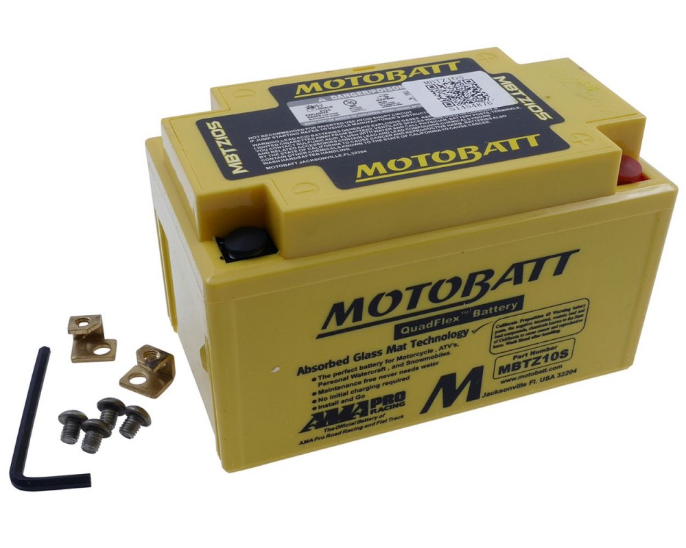 Batterie 12V 8,6Ah MOTOBATT MBTZ10S, 4-polig