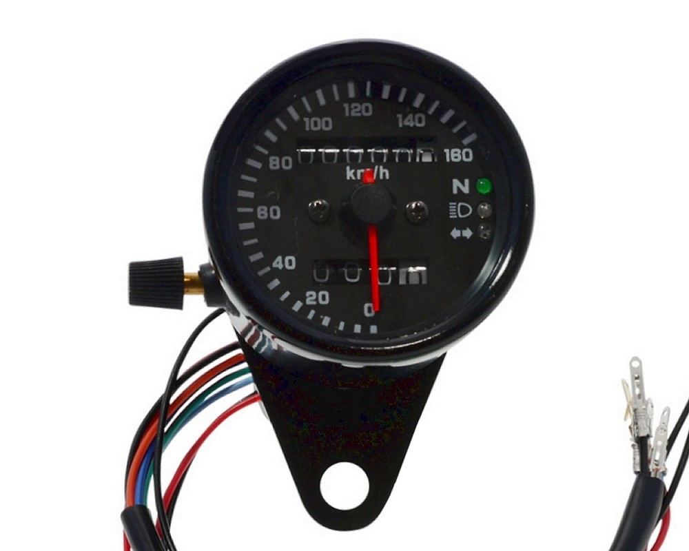 Tachometer 12V Motorrad  Kilometerzhler LED Kontrolle
